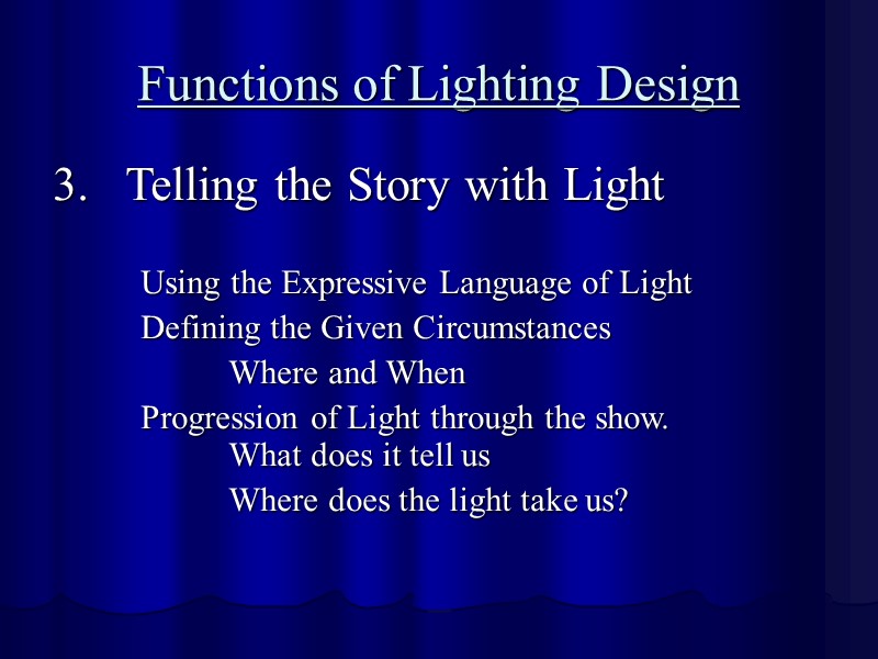LIGHTING DESIGN MASTER CLASS St. Petersburg, Russia June