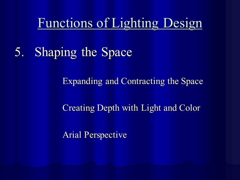 LIGHTING DESIGN MASTER CLASS St. Petersburg, Russia June