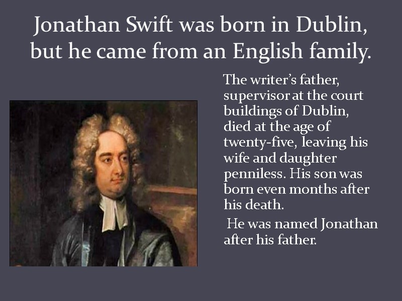 jonathan swift biography