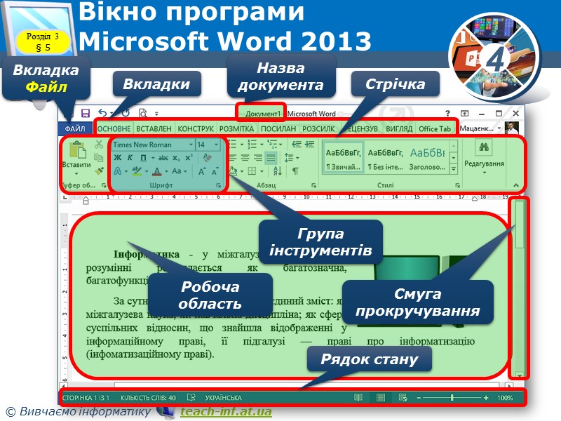 Слово Розгадай ребус Розділ 3 § 5