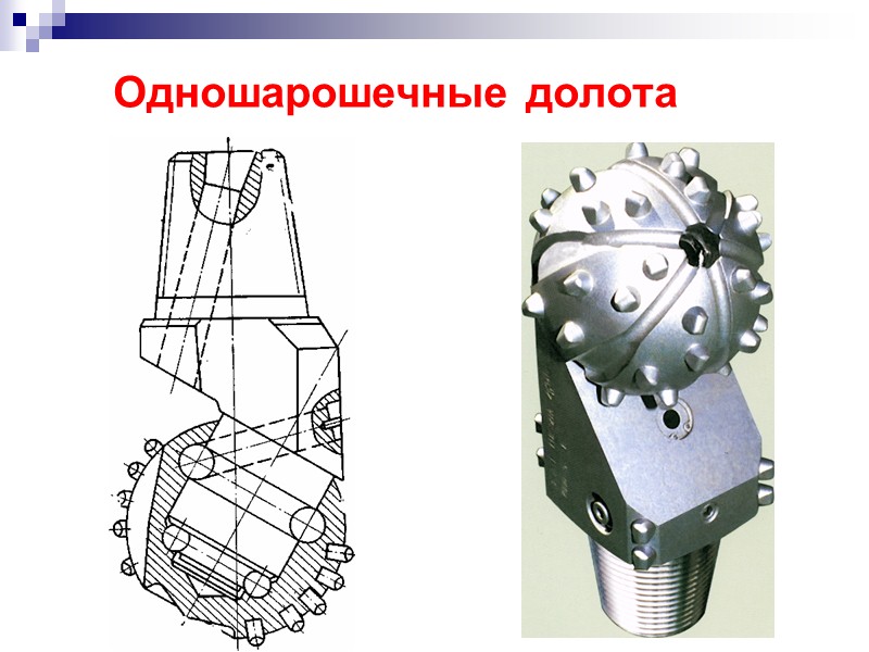 Схема шарошечного долота