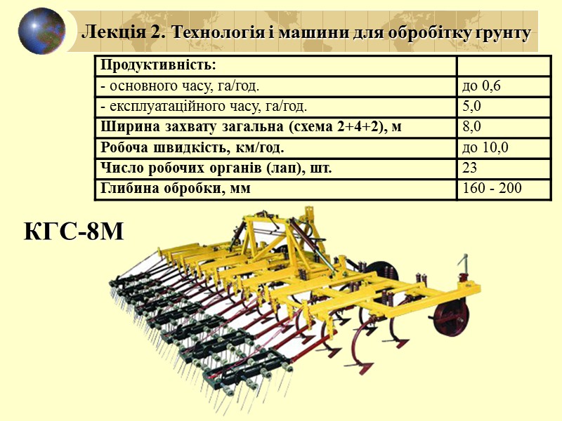 Лекція 2. Технологія і машини для обробітку ґрунту