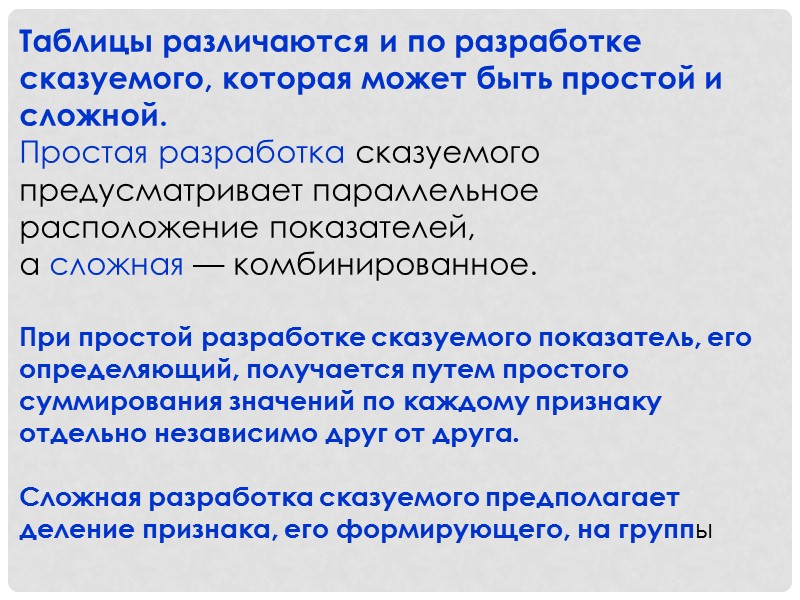 Статистические таблицы являются основным средством представления, обработки и обобщения статистической информации  1. Статистические