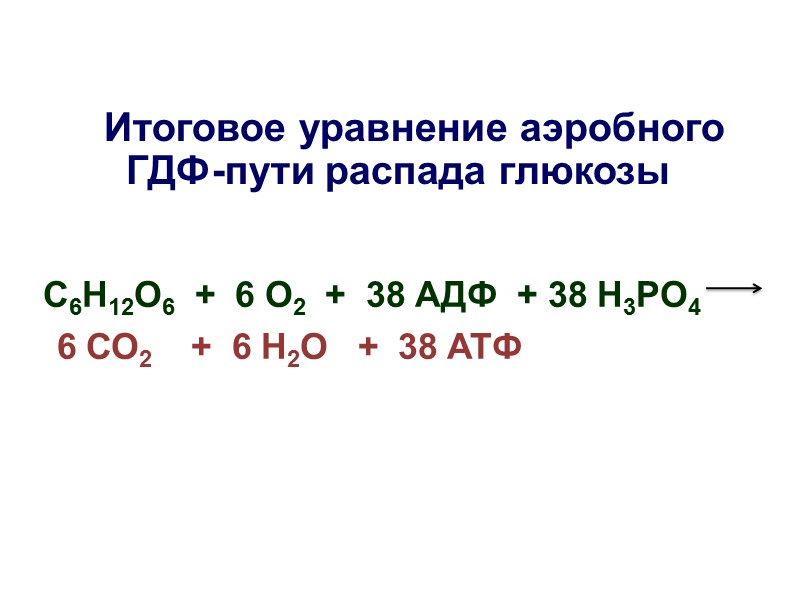 3 этап окисления глюкозы. Общее уравнение аэробного окисления Глюкозы. Суммарная реакция аэробного окисления Глюкозы. Аэробный распад Глюкозы уравнение реакции. Общее уравнение распада Глюкозы.