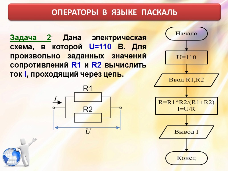 Перевести блок схему вычисления расстояния между точками а и б на язык паскаль