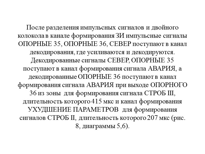 Строб левой зоны контроля формируется  в канале формирования левой зоны. С этой целью