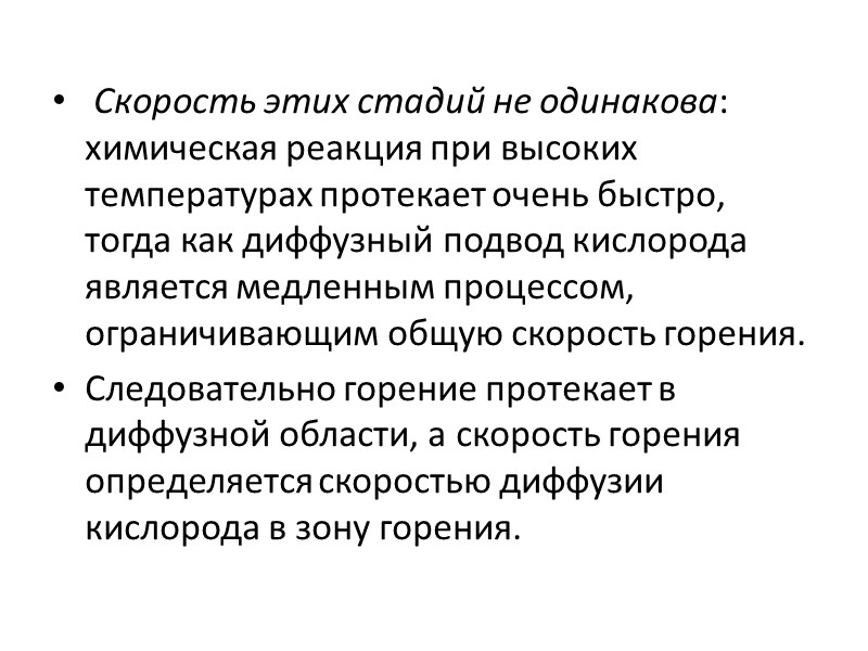 При горении со свободной поверхности над зеркалом жидкости возникает язык факела пламени, а уровень