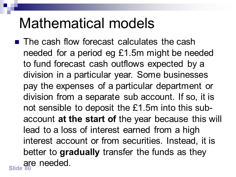 Slide 86 Miller-Orr Model Time $ <----Spread---->