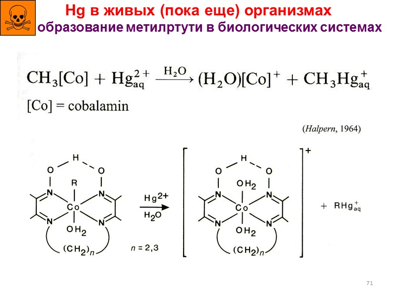 69 69 Hg-органические карбеноиды Циклопропанирование Реакция протекает в мягких условиях, но есть «но»: 