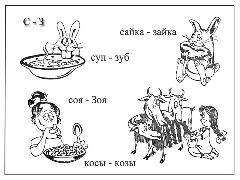 Звуковая схема коза коса