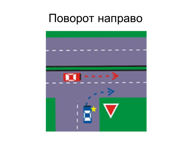 Проезд перекрестков Порой водители, когда на перекрестке стоят знаки приоритета и работающий светофор, забывают