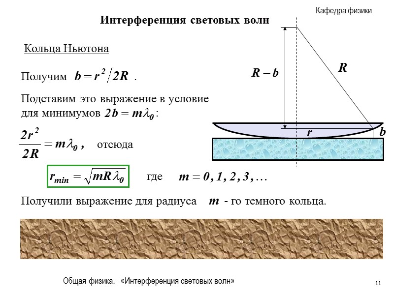 Общая физика.   «Интерференция световых волн» 3 Интерференция световых волн Интерференция при отражении