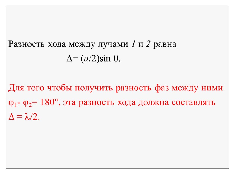 Рис. 1. Схема дифракции волн от края экрана по Юнгу