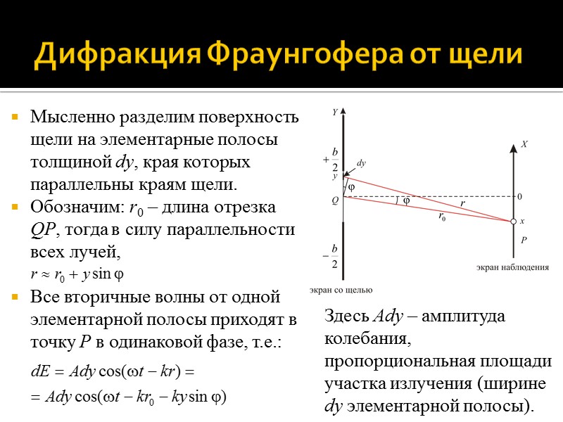 Постройте векторную диаграмму для расчета амплитуды волны при дифракции фраунгофера на решетке