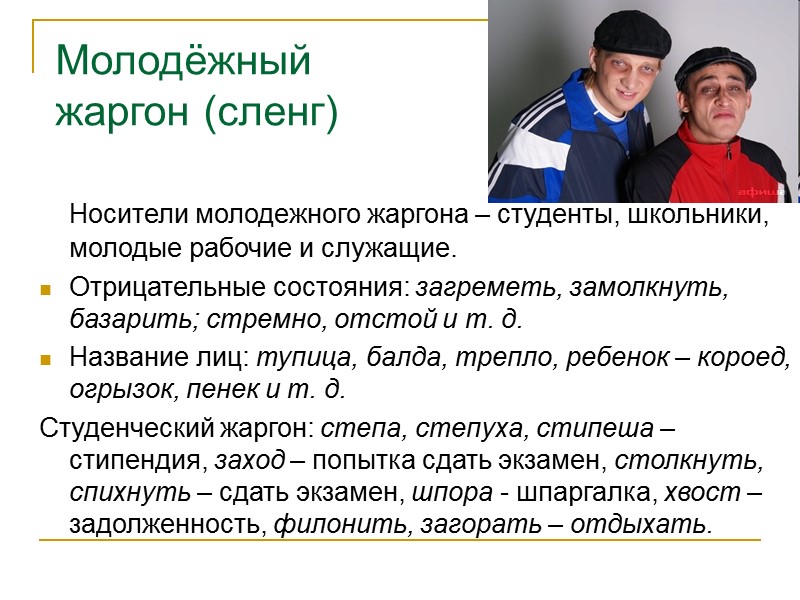 Профессиональная речь   У русских поморов существует особый слой лексики, связанный с морской