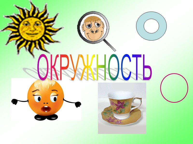 обведите  окружность  нитью, измерьте её длину  и запишите;