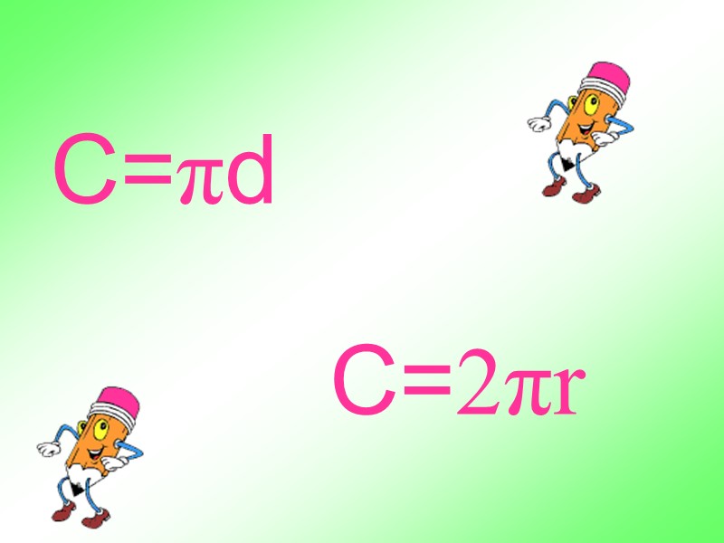 Длина окружности обозначается буквой с