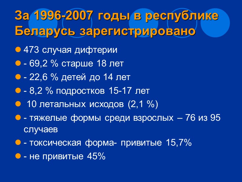 Гистотоксин и заболевание Дифтерия вызывается токсигенными бактериями. Гистотоксин вызывает местный процесс (некротическая воспалительная пленка)