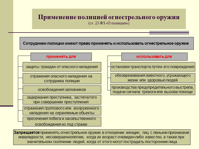 Административная деятельность полиции в схемах