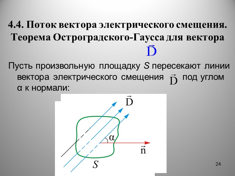 Векторы электрических направлений