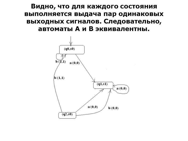 Автоматы А и В