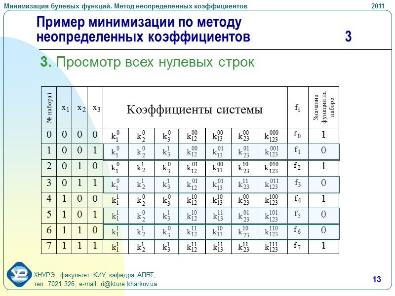 5 Основные предположения. 1 Известно, что любую булеву функцию можно представить в дизъюнктивной нормальной