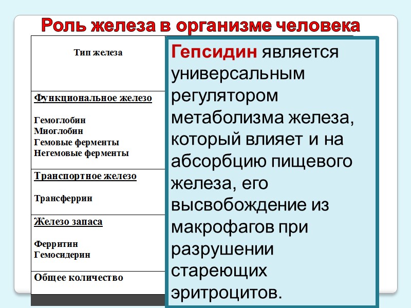 Дефицит железа необходимо выявлять и лечить у пациентов с ХСН для улучшения клинической симптоматики,