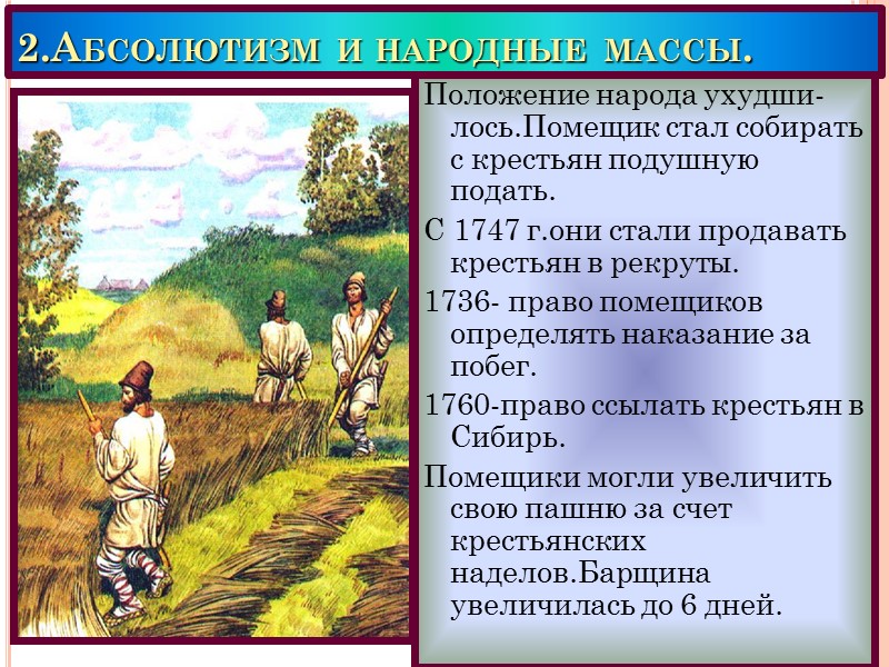 Стали собирать. Продавать крестьян в рекруты. Разрешение продавать крестьян в рекруты. Положение народа. Крестьяне и их места расселения.