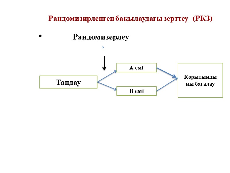 Клиникалық нәтиже жанама (суррогаттық) және тікелей болып бөлінеді.     Тікелей критерийге