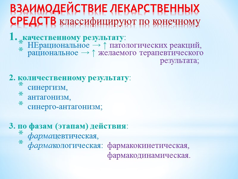 Взаимодействие различных лекарственных средств с пищей презентация