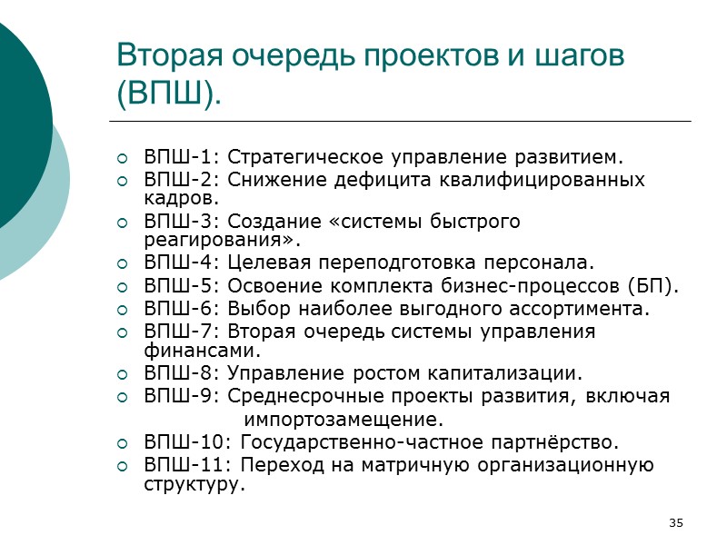 29 Этапы технологии реформирования, стадия 1 определение целей развития и критериев их достижения; анализ