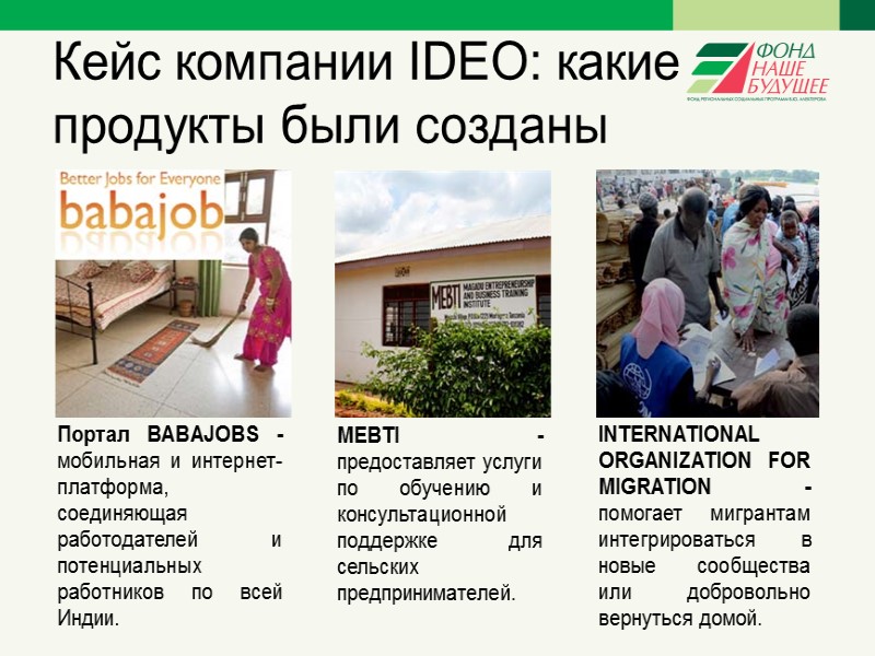 Кейс компании IDEO:  изучение проблемы, интервью   Zakii: Возраст: 24 года, занятие: