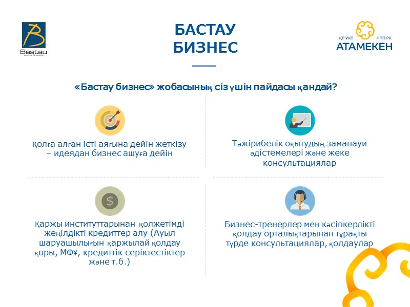 БАСТАУ БИЗНЕС Қолға алған істі аяғына дейін жеткізу – идеядан бизнес ашуға дейін Қаржы