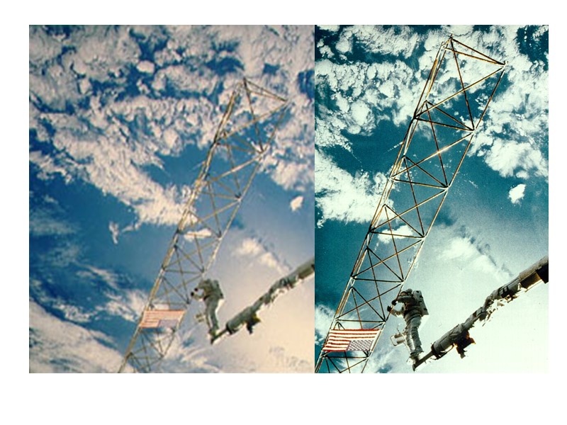 Рис. Приспособление для сборки ферменной конструкции ACCESS из стержневых элементов  - Mission Peculiar