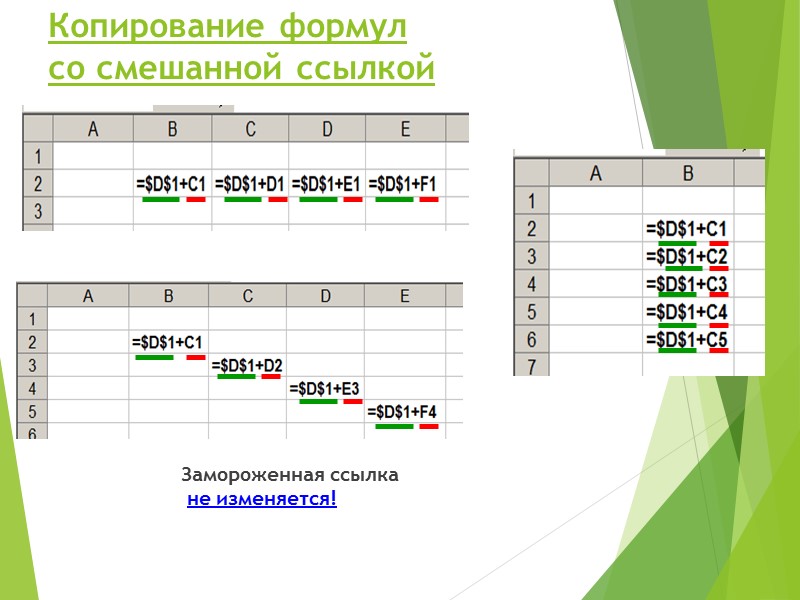 Возможности динамических электронных таблиц презентация