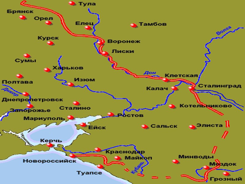 Карта боевых действий. Летом 1877 г.русская армия вступила на территорию Румынии и перешла р.
