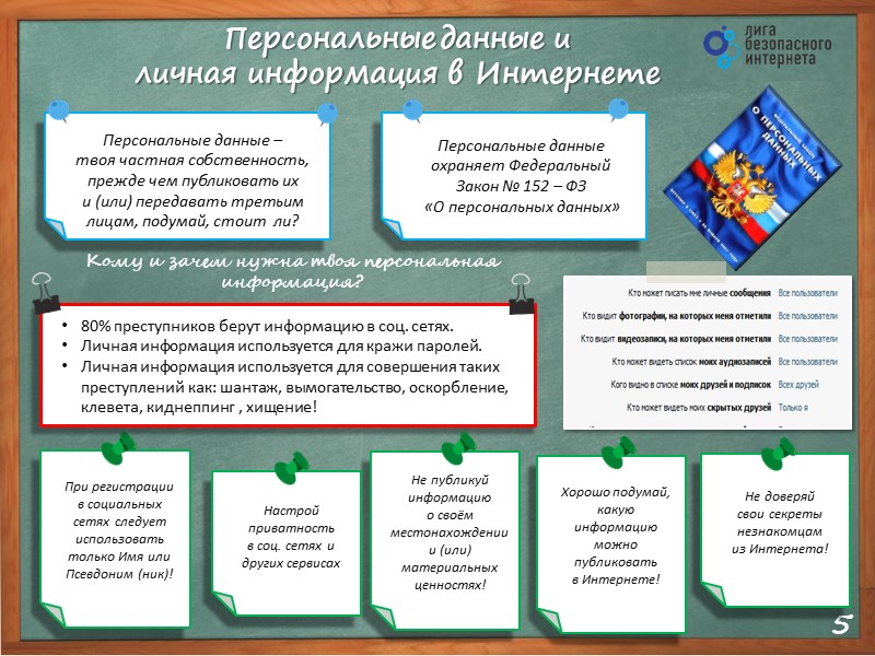 Запомни простые правила безопасности: 14 http://www.ligainternet.ru/encyclopedia-of-security