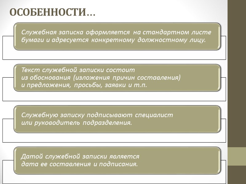 Докладная  записка