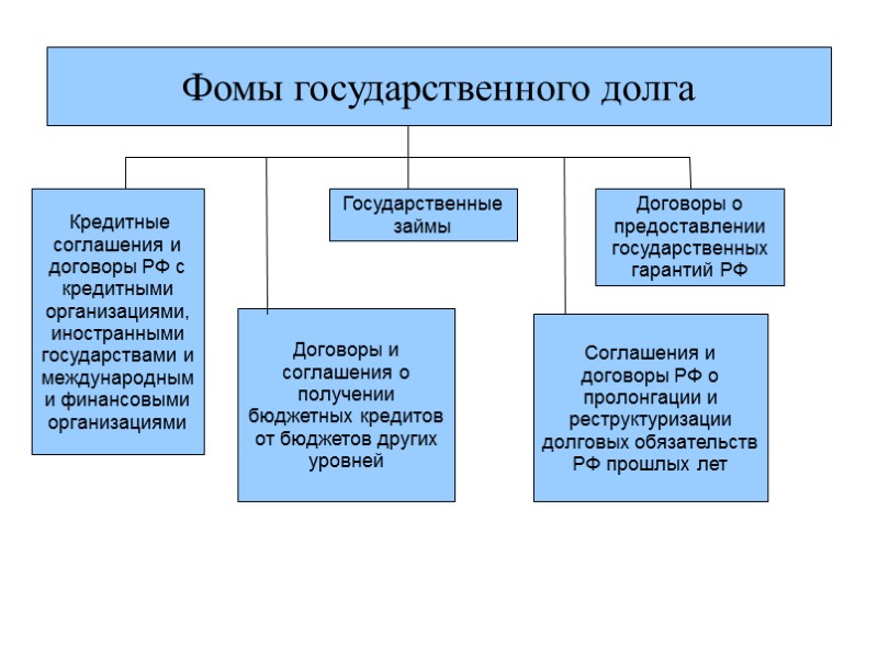 Внутренний долг страны. Формы внутреннего государственного долга. Формы государственного долга РФ. Виды гос долга. Формы муниципального внутреннего долга..