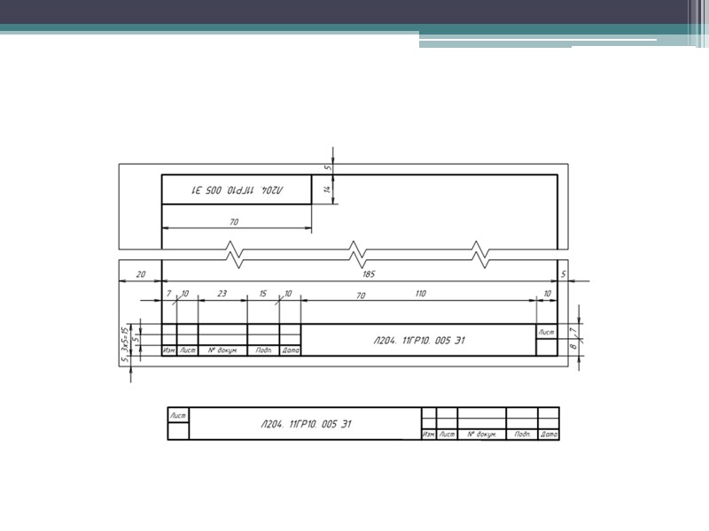 Обозначение и размеры основных форматов