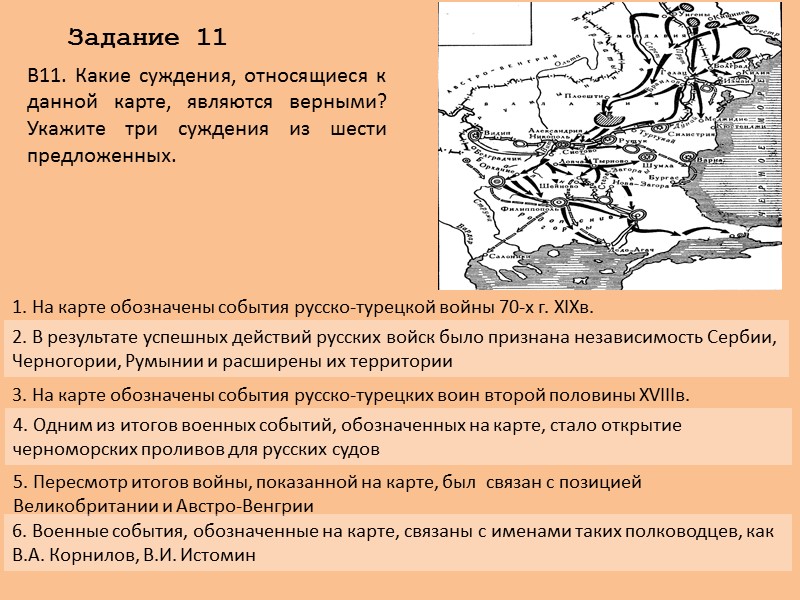 Задание 12 В8. Для какого сражения характерно данное расположение войск? В9. В каком году