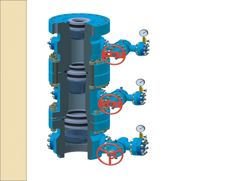 Схема компоновки комплекса подземного оборудования для фонтанных нефтяных и газовых скважин 1 – фонтанная