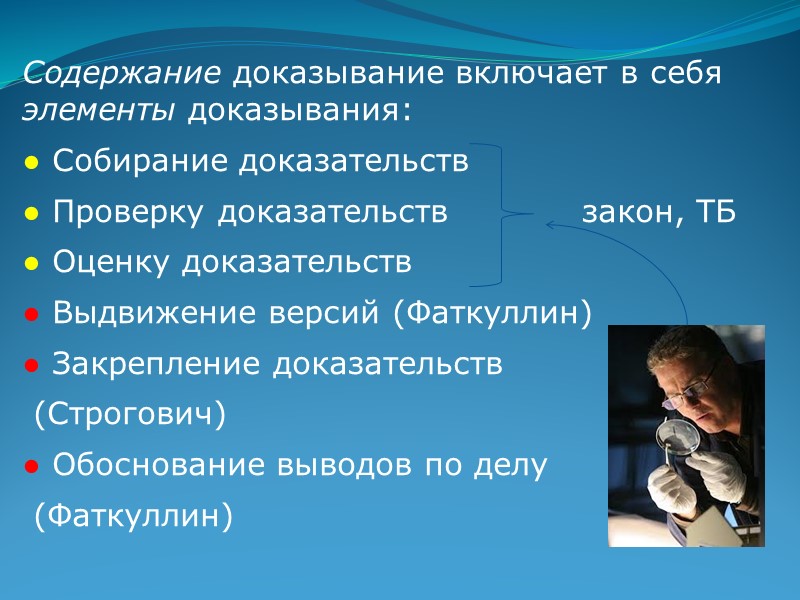 Литература (diss.rsl.ru):  ● Терехов А. Д. Выбор способа собирания доказательств при отображении предметно-пространственной
