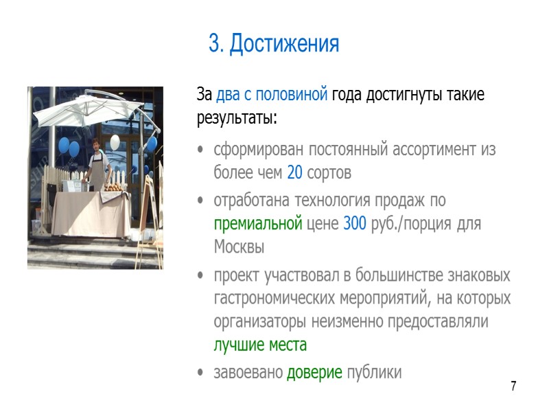 20 7. Финансовая модель   РАСХОДЫ: арендные платежи за сезон ≈ 170 тыс.руб.