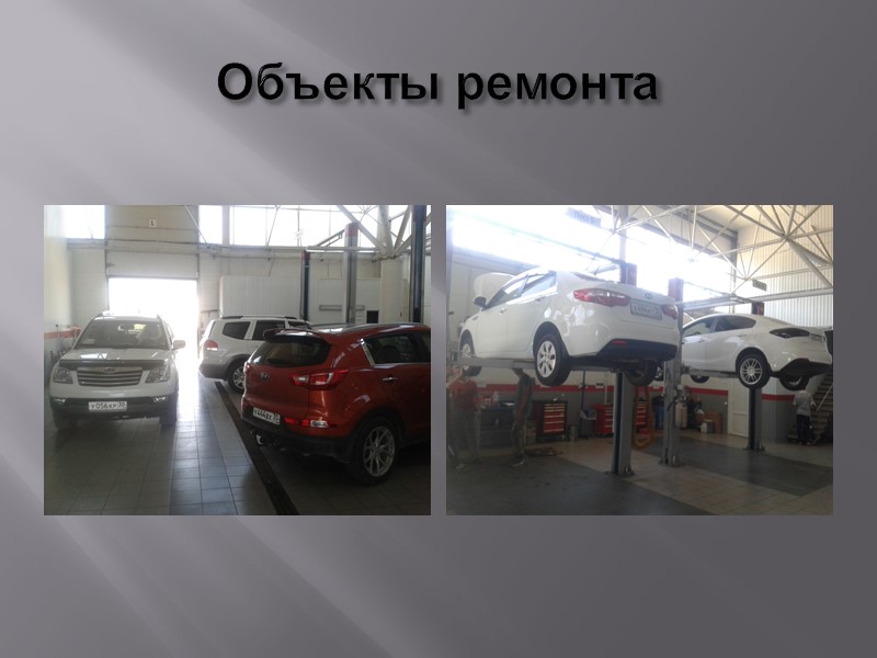 Работа на рабочих местах производственных отдельных участков.