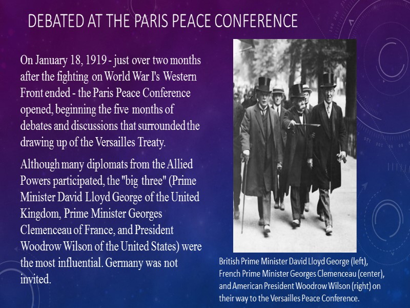 The Treaty, which Partly Responsible for Starting WWII