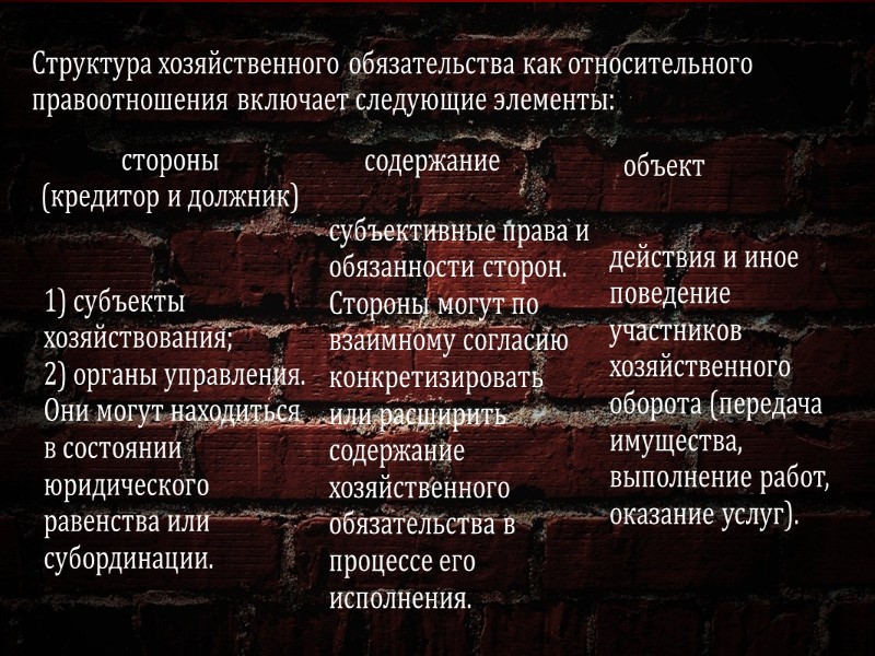 План 1. Роль, понятие, признаки, система хозяйственного договора. 2. Понятие, значение и виды хозяйственных