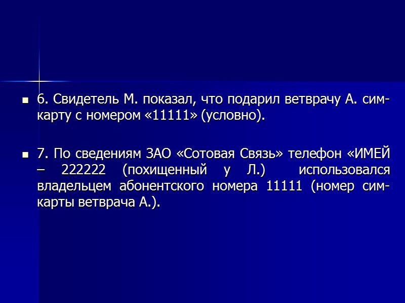 Подозреваемый признает свою вину в совершении кражи.       Детализация