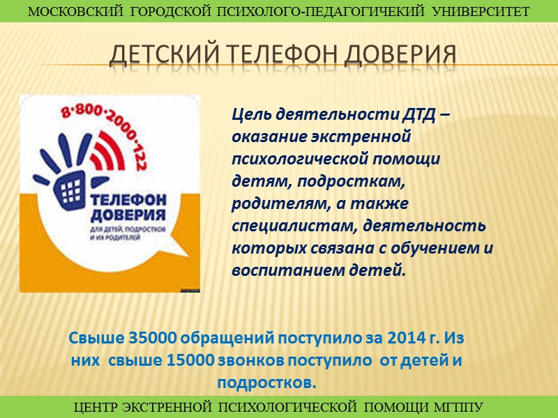 Принципы помощи: Голос телефонного консультанта – голос старшего, который разговаривает на равных и зовет