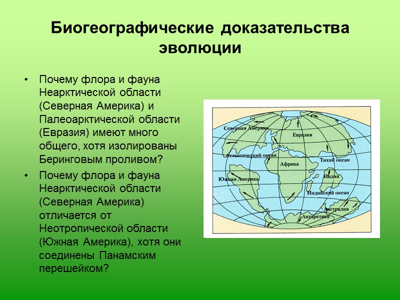 Биогеографические доказательства эволюции картинки